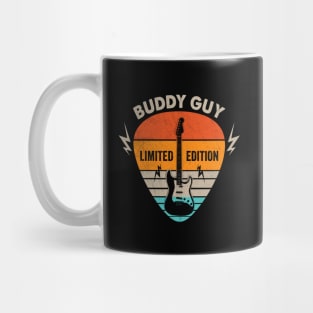 Vintage Buddy Guy Name Guitar Pick Limited Edition Birthday Mug